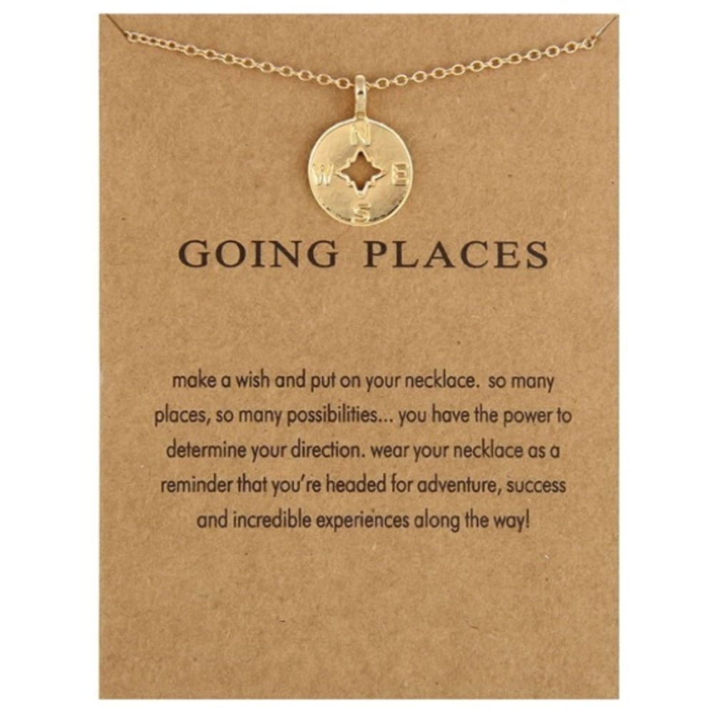 Going Places Compass Necklace
